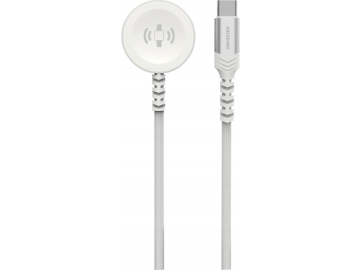 Swissten Pintas Metalinis Magnetinis Belaidis Įkroviklis, Skirtas Apple Watch Usb-C 1,2 M
