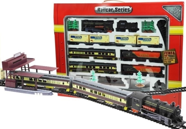 LeanToys FENFA Gigant 7 vagnar med ljus 10m | Hobby - Modelljärnväg - Nybörjarsatser | GameStuff