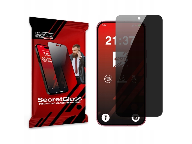 Grizzglass Secretglass Privatlivsglas Til Google Pixel 9A
