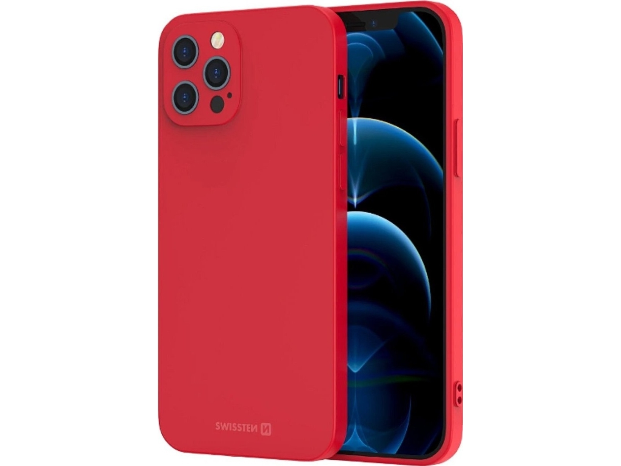 Dėklas Swissten Soft Joy Case Iphone 14 Plus - Raudona