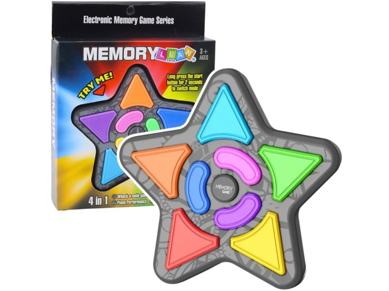 Elektroniskt minnes- och logikspel Star Lights Sounds 4in1 LEAN Toys | Radiostyrd - Elektronik - Batterier & Laddare | GameStuff