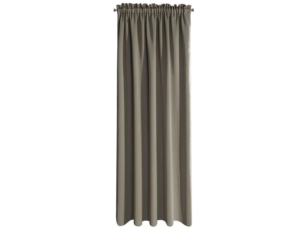 Eurofirany Curtain Ebru Balckout Silver/Rings 140X250 D