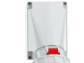 BALS CEE VägguttagH6 400V 63A 5-poligt, röd bredd x höjd 118x170 mm, topp M40 botten 2xM32IP67, polyamid | EL Artiklar - Cee & multipolär - Cee material | GameStuff