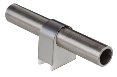 rørbærer 2CLICK ø22x16mm lav Til ø22mm rør. 16 mm afstand til væg.