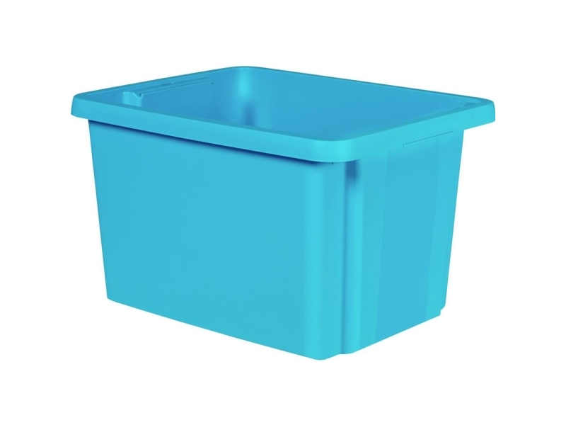 Curver Essentials Drehstapelbox 26L, Blau, 1 Stk