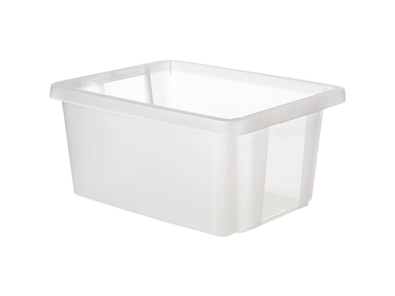 Curver 225358 Drehstapelbehälter Essentials Drehstapelbox 20L, Transparent Stapelbar Transparent 1 Stück