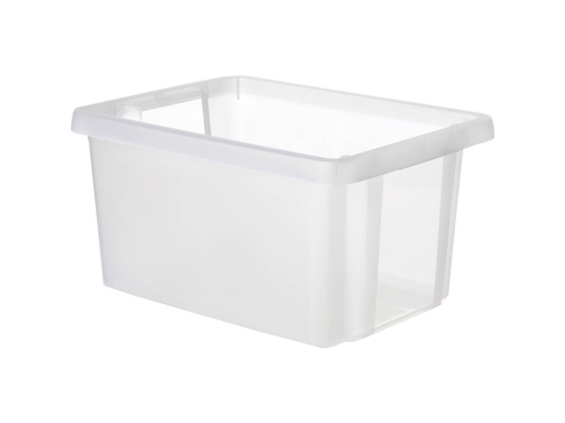Curver 225353 Opbevaringsboks Essentials Drehstapelbox 16L, Transparent Transparent 1 Stk