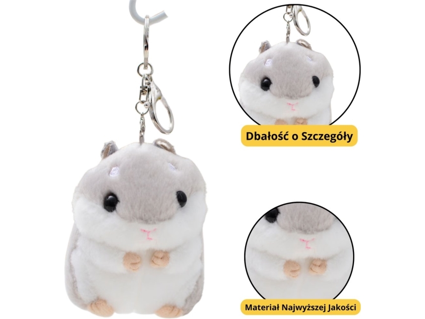 Hamster Dunkelgrau 10Cm