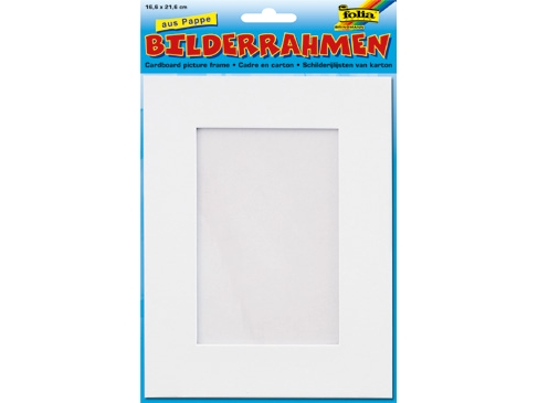 Folia 2333, Pap, Hvid, Enkelt Billedramme, 16,6 X 21,6 Cm, Rektangulær, 225 Mm