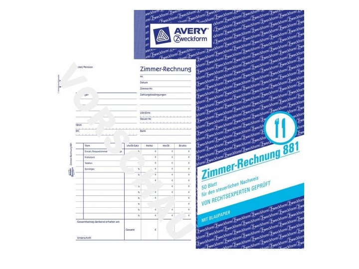 Avery 881, Blå, Vit, papper, 145 mm, 210 mm | Papper & Emballage - Kalendrar & Anteckningsböcker - Anteckningsböcker | GameStuff