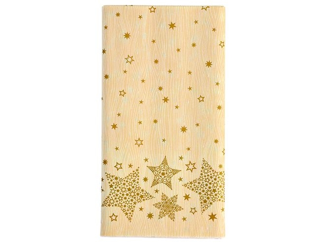 Papstar 88668, Rektangulær, Cremefarvet, Cellulose, Dug, Julemønster, 180 x 120 cm