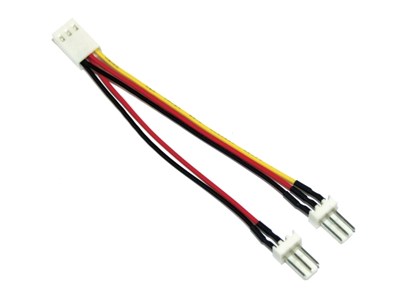 InLine? lyftaradapterkabel, 3-polig Molex Bu. till 2x 3-polig Molex St. (33433) | Datorkomponenter - Kylning & moddning - Övrig Kylning | GameStuff