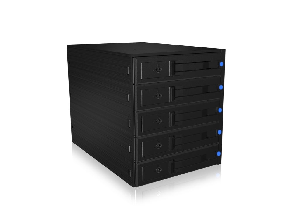 Icy Box Ib-575Ssk-12G, 8,89 Cm (3.5"), Motherboard, Sort, 3.5", Sata Iii, Serial Attached Scsi (Sas), Aluminium, Plast, Stål