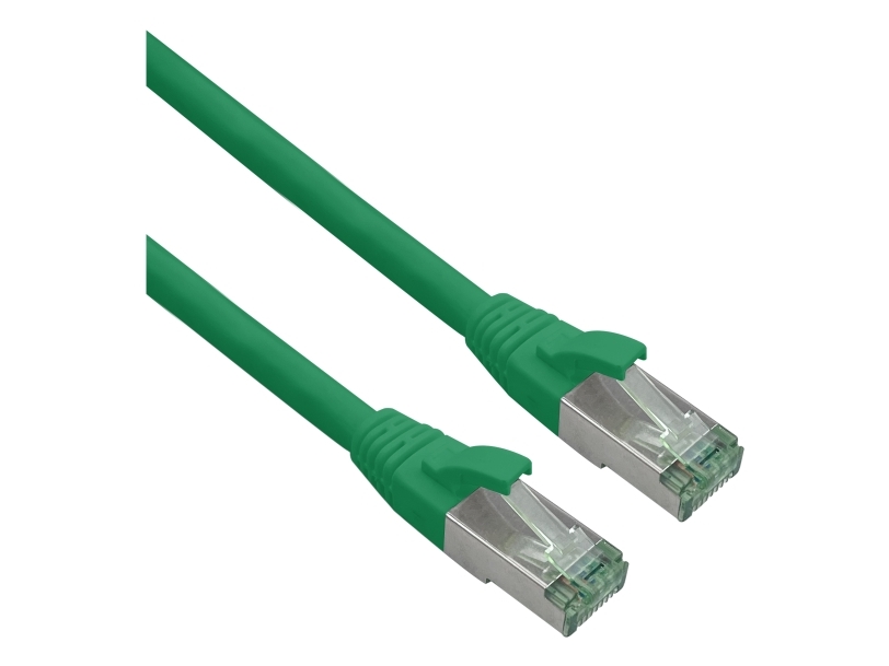 Helos 363715, 0,15 M, Cat7, S/Ftp (S-Stp), Rj-45, Rj-45, Grün