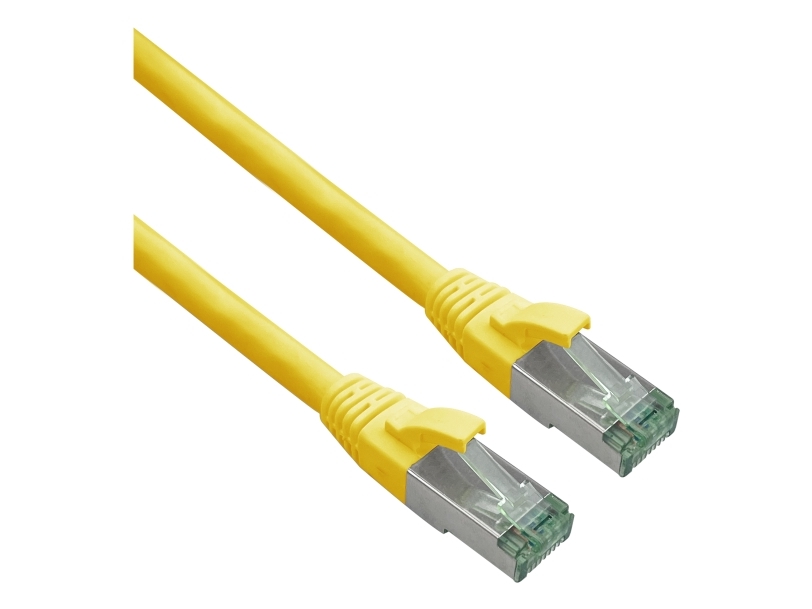 Helos 363712, 15 M, Cat7, S/Ftp (S-Stp), Rj-45, Rj-45, Gelb