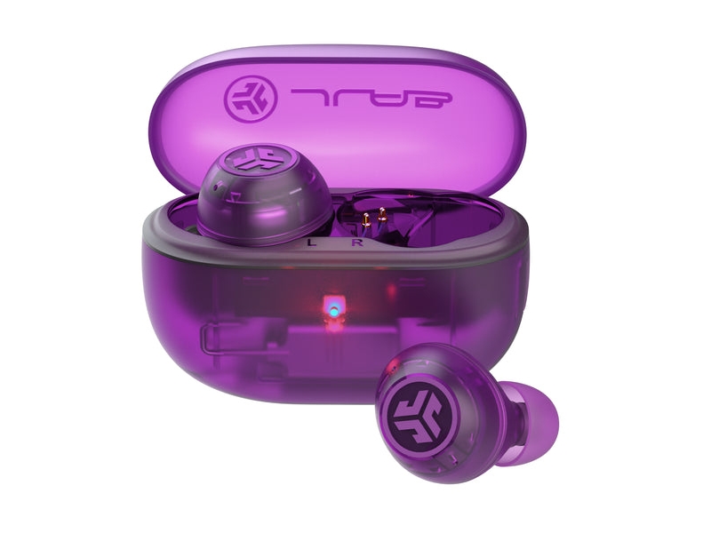 Jlab Go Pop Anc, True Wireless Stereo (Tws), 20 - 20000 Hz, Anrufe/Musik, Kopfhörer, Violett, Transparent