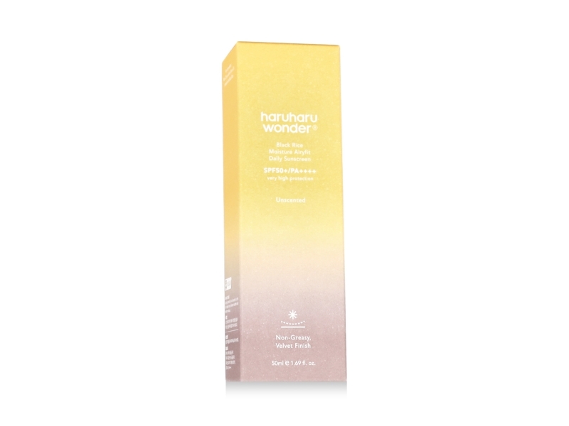 Haruharu Wonder Black Rice Moisture Airyfit Daily Sunscreen SPF50+ PA++++ - - 50 ml | Hudvårdsmärken - E-J - HaruHaru Wonder | GameStuff