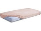 BabyMatex babylagen i bambus med elastik til tremmeseng 120x60 - hvid