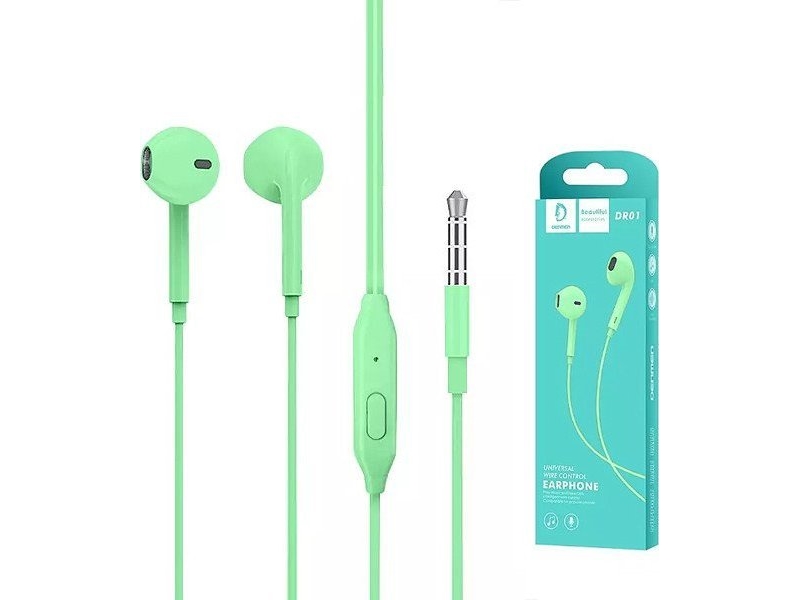 Kopfhörer Vega Headphones Universal Denmen Jack 3.5 Inch Green Dr01&Gt