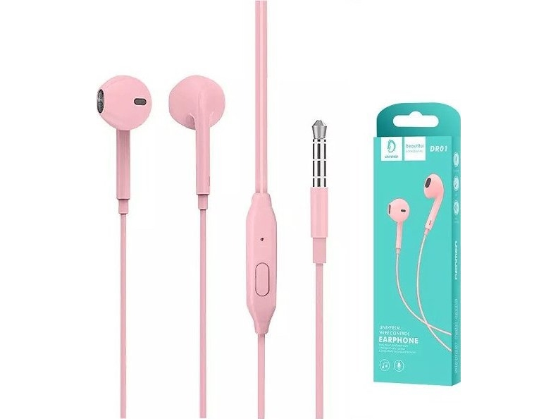Kopfhörer Vega Headset Universal Denmen Jack 3.5 Inch Rosa Dr01&Gt