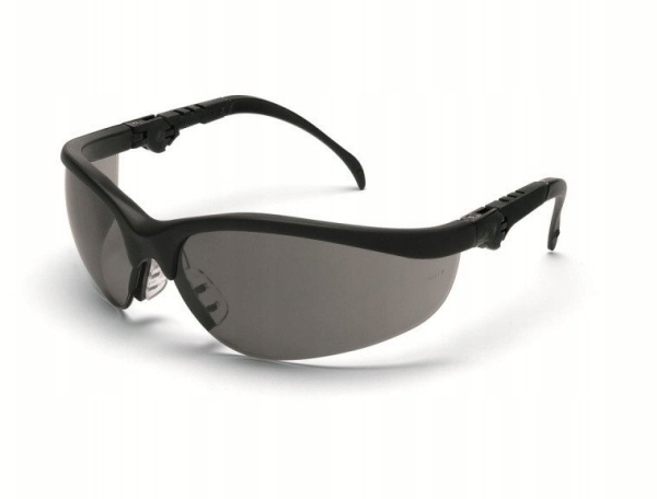 Mcr Safety Schutzbrille Mcr Klondike Plus Graue Gläser Schwarze Gestelle