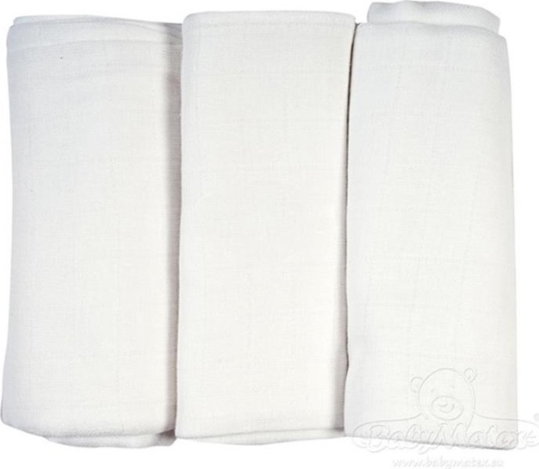 BabyMatex ble 80 x 70 3 stk Tetra bomuld