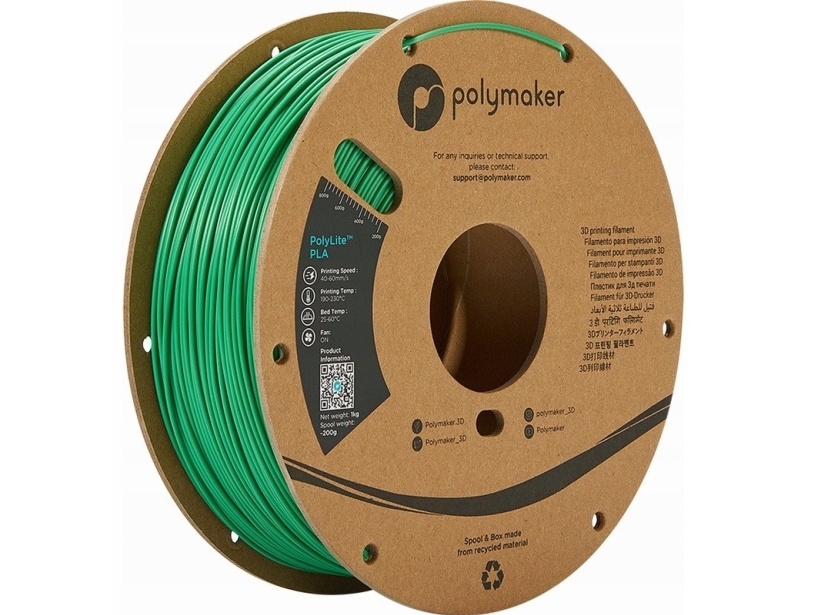 Polmask Polymaker PolyLite PLA - 1kg - 1.75mm - Žalias