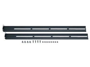 Tecline Installation Rails-Set For The Additional Installation Of A 19" Keyboard Drawer After The Rear Mounting Rails Of The Network Cabinet, Black R