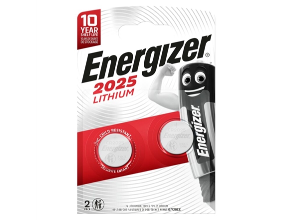 Energizer Cr2025 Bl2 Lithiumbatterie, 2 Stk