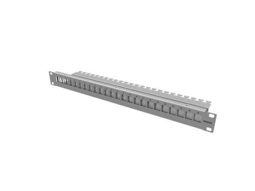 Easylan Prelink / Fixlink 19'' 1He Panel, Für 24 Keystone Module