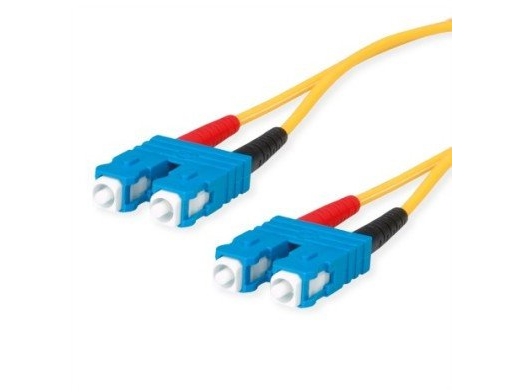 TELEGRTNERFO patchkabler 2x E9/125 OS2, 1x SC Duplex - 1x SC Duplex, gul, 1 m