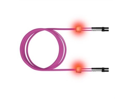 Sacon Led-Duplex Patchkabel 50/125M Om4, Lc/Lc, Violett, 7,5M