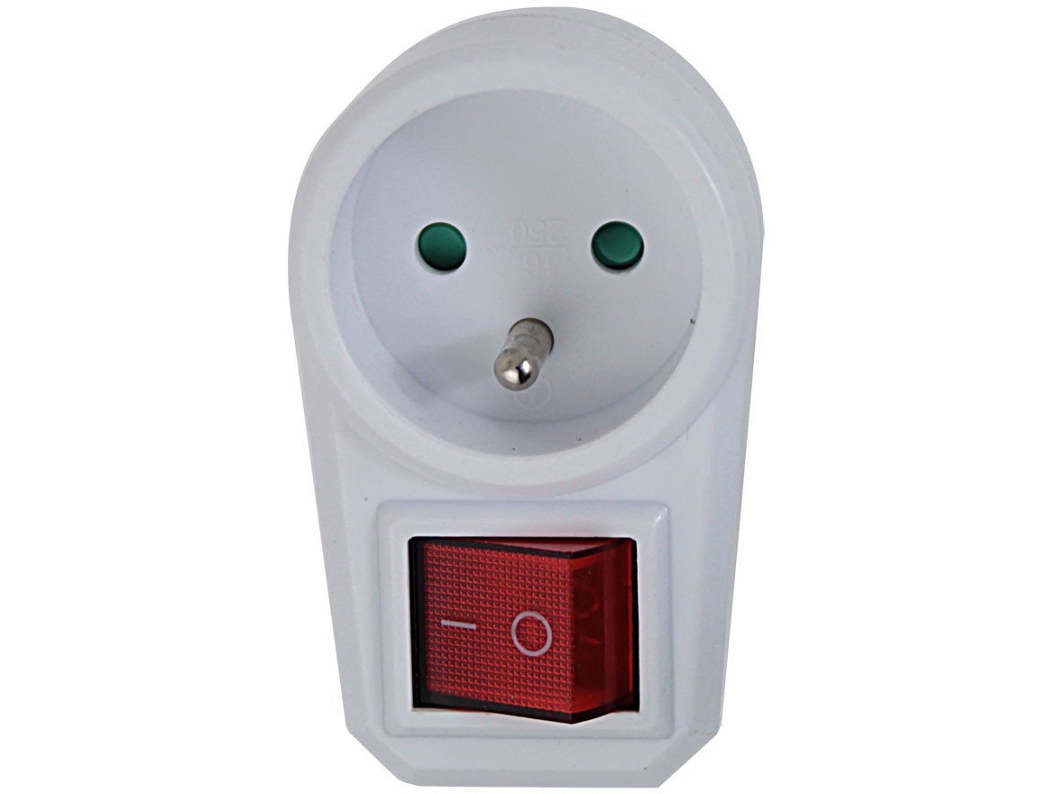 Esperanza Elk301w Elektrisk Forgrener 1 Udtag M. Kontakt Hvid