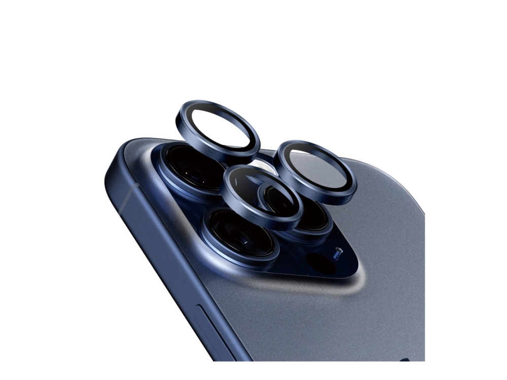 Panzerglass Hoops - Objektiv Beskyttelse For Mobiltelefon - Glas - Rammefarve Sort - For Apple Iphone 15 Pro, 15 Pro Max