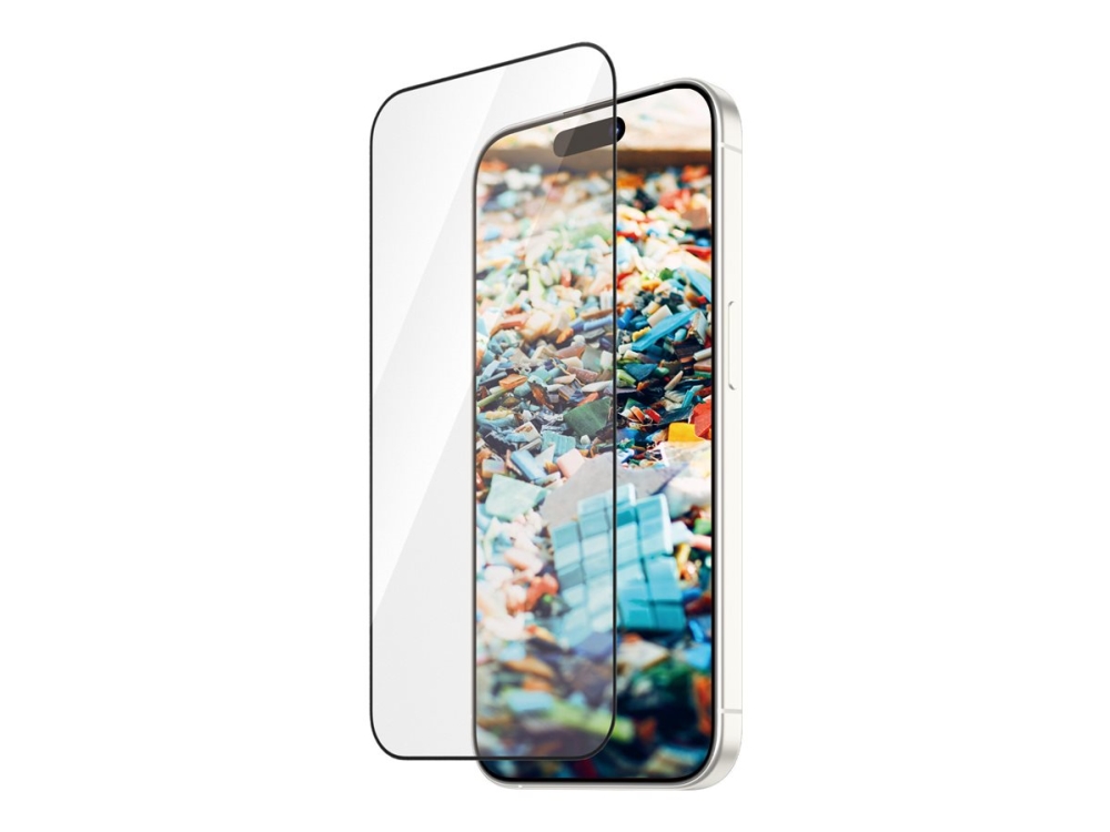 PanzerGlass Re:fresh - Skärmskydd för mobiltelefon - ultrabred passning med EasyAligner - glas - ramfärg svart - för Apple iPhone 15 Pro | Datorer & Surfplattor - Tillbehör till surfplattor - Covers & Väskor | GameStuff