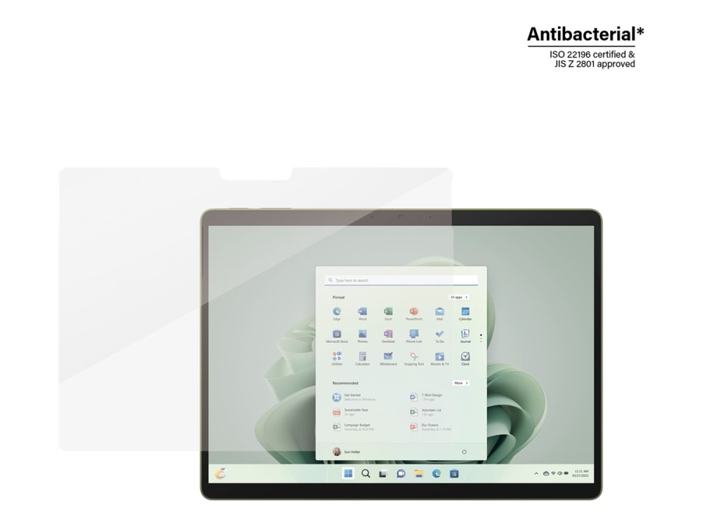 PanzerGlass - Skærmbeskytter for tablet - glas - for Microsoft Surface Pro 8, Pro 9, Pro X