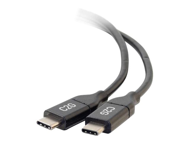 C2g 1.8M (6Ft) Usb C Cable - Usb 2.0 (5A) - M/M Usb Type C Cable - Black - Usb-Kabel - Usb-C (Han) Til Usb-C (Han) - Usb 2.0 - 5 A - 1.8 M - Sort