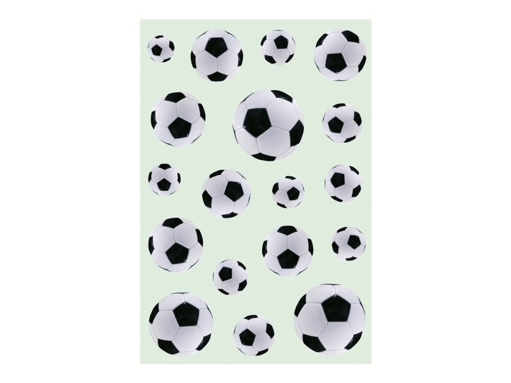 HERMA DECOR - Dekorationsklæbemiddel - 54 stykker - football - 3 ark - permanent - papir