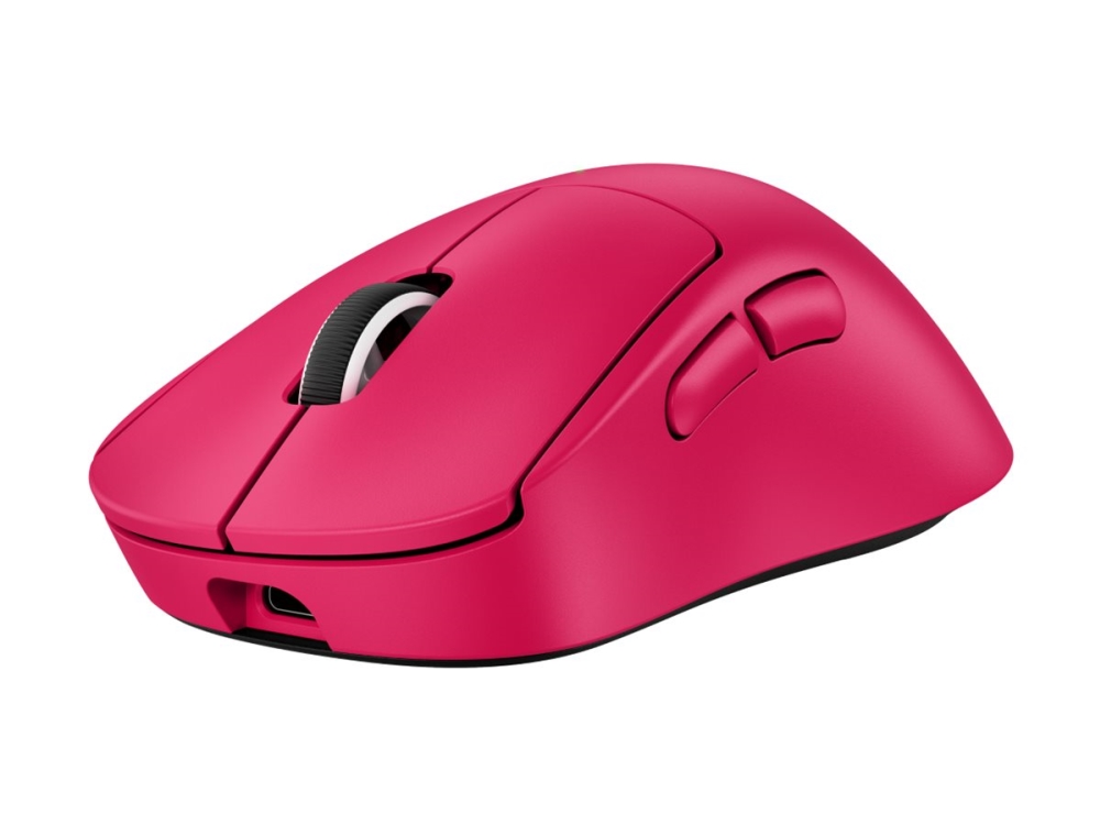 Logitech G PRO X SUPERLIGHT 2 DEX - Mus - ergonomisk - gaming - högerhänt - optisk - 5 knappar - trådlös, kabelansluten - 2.4 GHz, USB - rosa