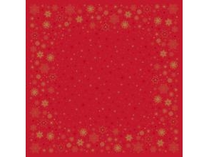 Tischdecke Bio Dunicel 84 X 84 Cm Stargazing Red, 5Er Pack X 20 Stk/Karton