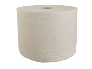 Wischtuchrolle Industry Extra Soft 1-Lagig Upperfo. Ø38xb33cmxl1200m Neue Faser Weiß, 1200 M/Beutel