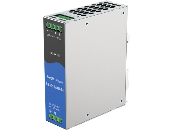 Ruijie Reyee RG-NIS-PA120-54| Strømforsyning til RG-NIS industriswitches, AC/DC, 120W, DIN
