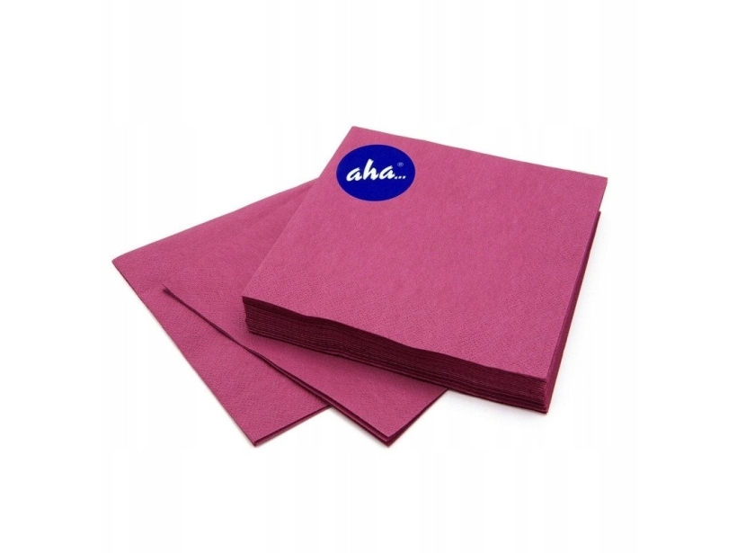 Aha Servietter Aha, 3-Lags, 1/4-Fold, 33X33 Cm, 20 Stk., Bordeaux