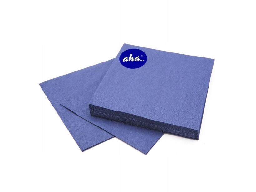 Aha Servietter Aha, 3-Lags, 1/4-Fold, 33X33 Cm, 20 Stk., Mørkeblå