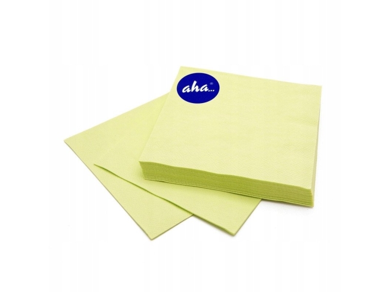 Aha Servietter Aha 3-Lags 1/4 Fold 33X33 Cm 20 Stk. Pastel Lime