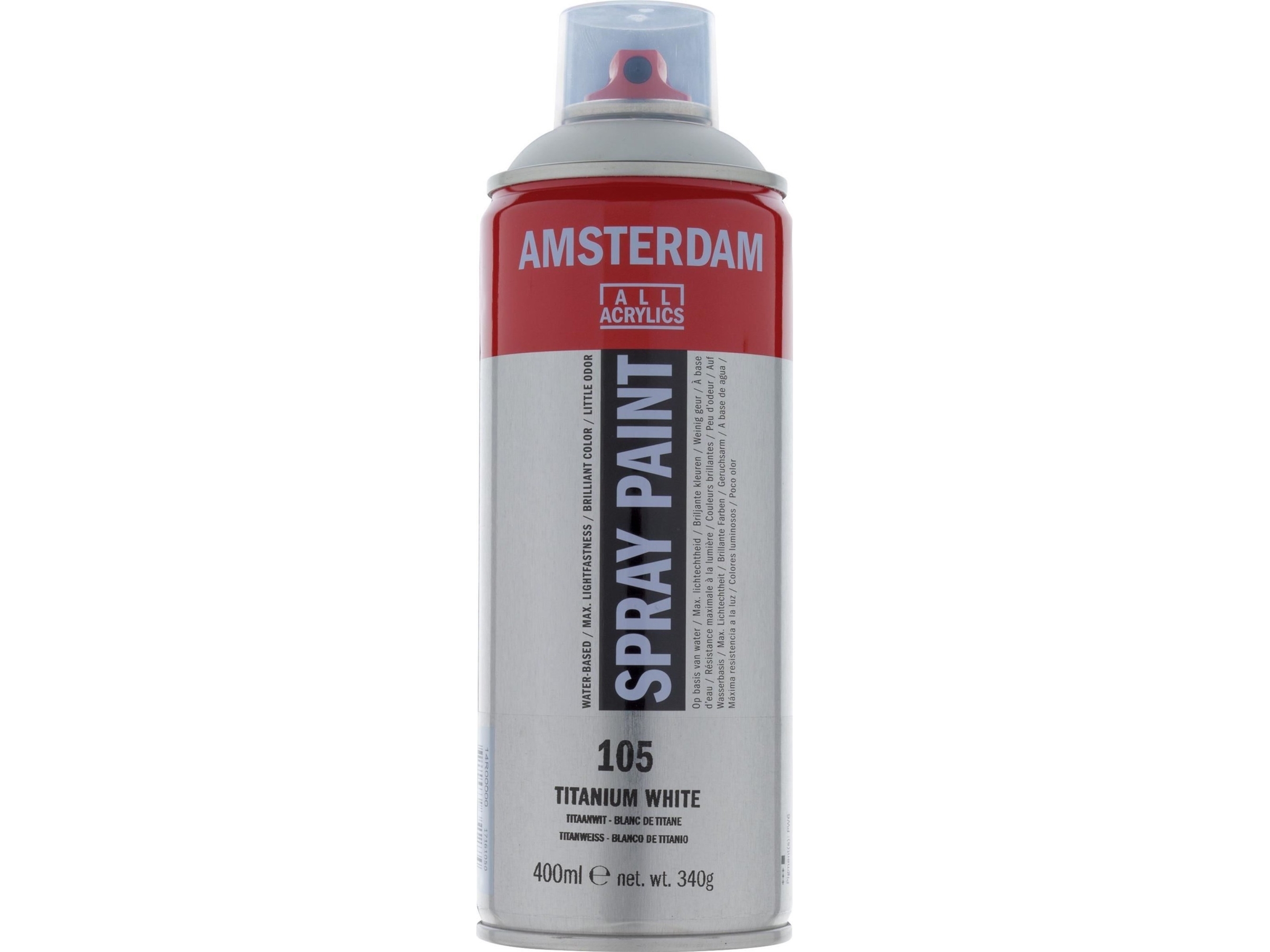 Amsterdam Spray Paint Titanium White 105 | Skola & Hobby - Konstmaterial - Akryl & Akvareller | GameStuff