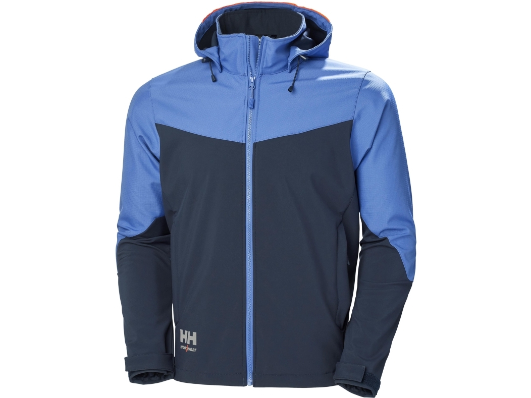 Kurtka męska Helly Hansen Jacket HELLY HANSEN Oxford Softshell, light blue 3XL | Sport & Träning - Skor - Flip-flops & sandaler | GameStuff