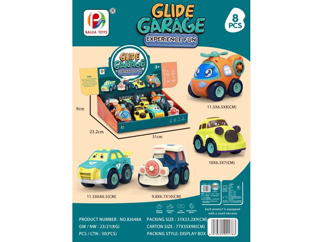 Nenurodyta Z legetøjsbil Glide Garage MX0405991, flerfarvet/