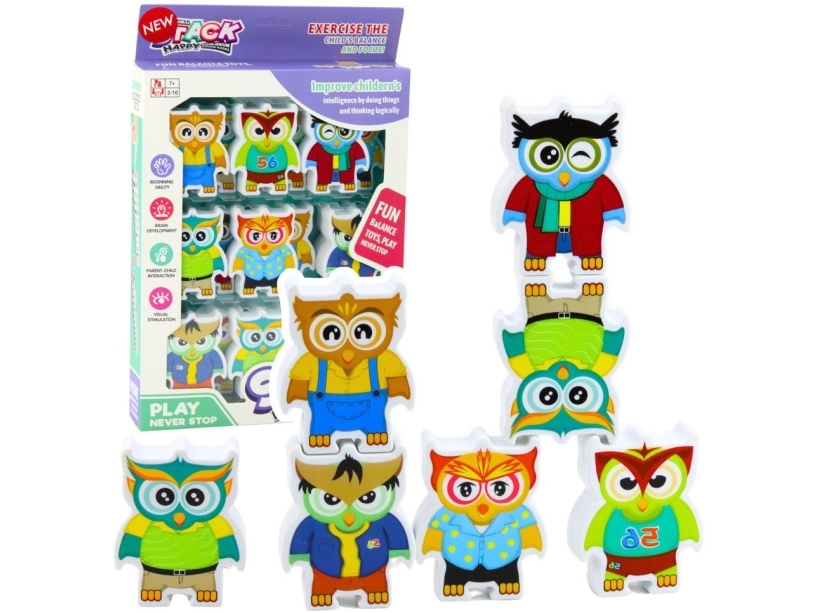 Pedagogiskt spel Ugglor Pussel Logic Domino 18 st. | Skola & Hobby - Till skolväskan - Övriga | GameStuff