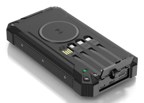 Denver 117140100090, 20000 Mah, Kabelloses Aufladen, Schwarz